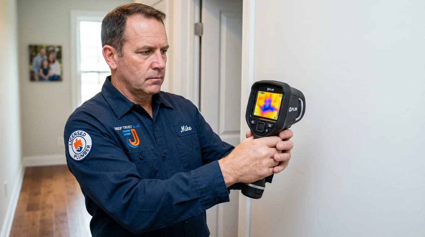 Thermal imaging leak detection by Johns Plumbing LLC in Bethel Island